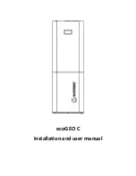 Preview for 1 page of ECOFOREST ecoGEO C Installation And User Manual