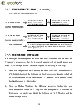 Предварительный просмотр 23 страницы ecofort ecoQ CoolAir 8 Owner'S Manual