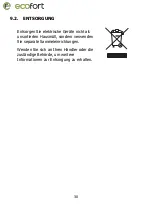 Предварительный просмотр 30 страницы ecofort ecoQ CoolAir 8 Owner'S Manual