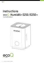 Preview for 10 page of ecofort ecoQ HumidAir E250 Manual