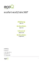 ecofort ecoQ Sole 360 Instructions Manual предпросмотр