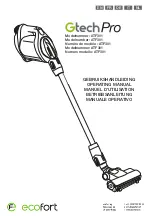 Preview for 1 page of ecofort Gtech Pro ATF301 Operating Manual