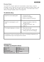 Preview for 15 page of ecofort Gtech Pro ATF301 Operating Manual