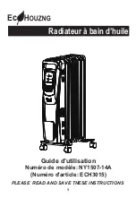 Preview for 9 page of ECOHOUZING ECH3015 Instruction Manual