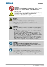 Предварительный просмотр 17 страницы Ecolab 10240138 Operating Instructions Manual