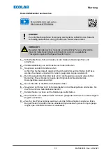 Предварительный просмотр 37 страницы Ecolab 10240138 Operating Instructions Manual