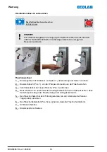 Предварительный просмотр 38 страницы Ecolab 10240138 Operating Instructions Manual