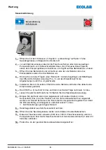 Предварительный просмотр 40 страницы Ecolab 10240138 Operating Instructions Manual