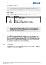 Предварительный просмотр 86 страницы Ecolab 10240138 Operating Instructions Manual