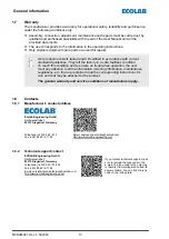 Предварительный просмотр 90 страницы Ecolab 10240138 Operating Instructions Manual