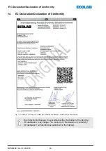 Предварительный просмотр 126 страницы Ecolab 10240138 Operating Instructions Manual