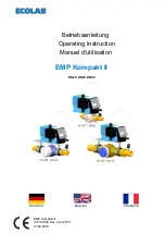 Предварительный просмотр 1 страницы Ecolab 141277 Operating Instruction