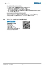 Preview for 14 page of Ecolab 141277 Operating Instruction