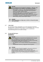 Предварительный просмотр 17 страницы Ecolab 141277 Operating Instruction