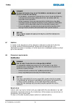 Предварительный просмотр 84 страницы Ecolab 141277 Operating Instruction