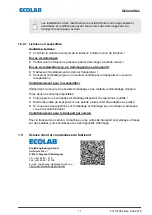 Предварительный просмотр 149 страницы Ecolab 141277 Operating Instruction