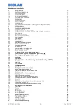 Предварительный просмотр 2 страницы Ecolab 183042 Operating Instructions Manual