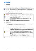 Предварительный просмотр 5 страницы Ecolab 183042 Operating Instructions Manual