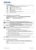 Предварительный просмотр 16 страницы Ecolab 183042 Operating Instructions Manual