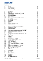 Предварительный просмотр 25 страницы Ecolab 183042 Operating Instructions Manual