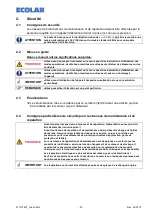 Предварительный просмотр 51 страницы Ecolab 183042 Operating Instructions Manual