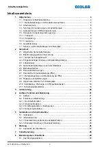 Предварительный просмотр 4 страницы Ecolab 249240 Operating Instructions Manual