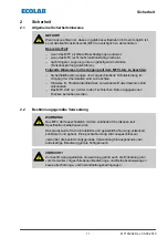 Предварительный просмотр 13 страницы Ecolab 249240 Operating Instructions Manual