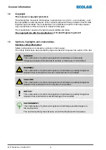 Предварительный просмотр 44 страницы Ecolab 249240 Operating Instructions Manual