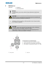 Предварительный просмотр 63 страницы Ecolab 249240 Operating Instructions Manual