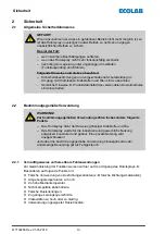 Предварительный просмотр 10 страницы Ecolab 295057 Operating Instructions Manual