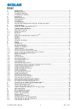 Preview for 2 page of Ecolab 417102214 User Manual