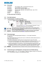 Preview for 58 page of Ecolab 417102214 User Manual