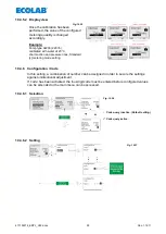 Preview for 93 page of Ecolab 417102214 User Manual