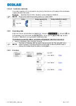 Preview for 103 page of Ecolab 417102214 User Manual