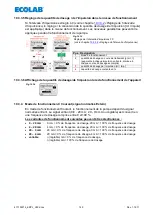 Preview for 149 page of Ecolab 417102214 User Manual