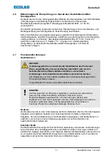 Предварительный просмотр 19 страницы Ecolab DG1-III-DLA-PCB Operating Instructions Manual