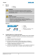 Предварительный просмотр 38 страницы Ecolab DG1-III-DLA-PCB Operating Instructions Manual