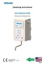 Предварительный просмотр 73 страницы Ecolab DG1-III-DLA-PCB Operating Instructions Manual