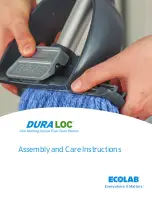 Ecolab DuraLoc Assembly And Care Instructions preview