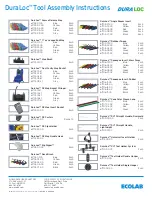 Preview for 4 page of Ecolab DuraLoc Assembly And Care Instructions