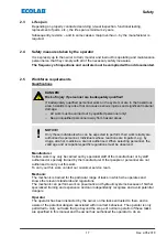 Предварительный просмотр 17 страницы Ecolab EcoAdd Operating Instructions Manual