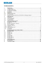 Предварительный просмотр 2 страницы Ecolab Ecoplus-PCB Operating Instruction