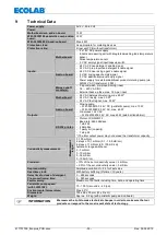 Предварительный просмотр 39 страницы Ecolab Ecoplus-PCB Operating Instruction