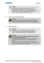 Preview for 10 page of Ecolab EcoPlus PDRX Short Operating Instructions