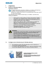 Preview for 7 page of Ecolab EcoPro Operating Instructions Manual