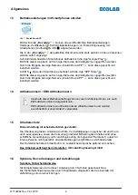 Preview for 8 page of Ecolab EcoPro Operating Instructions Manual