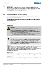 Preview for 16 page of Ecolab EcoPro Operating Instructions Manual