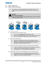 Preview for 71 page of Ecolab EcoPro Operating Instructions Manual