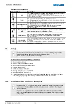 Preview for 102 page of Ecolab EcoPro Operating Instructions Manual