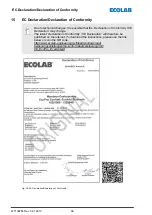 Preview for 178 page of Ecolab EcoPro Operating Instructions Manual